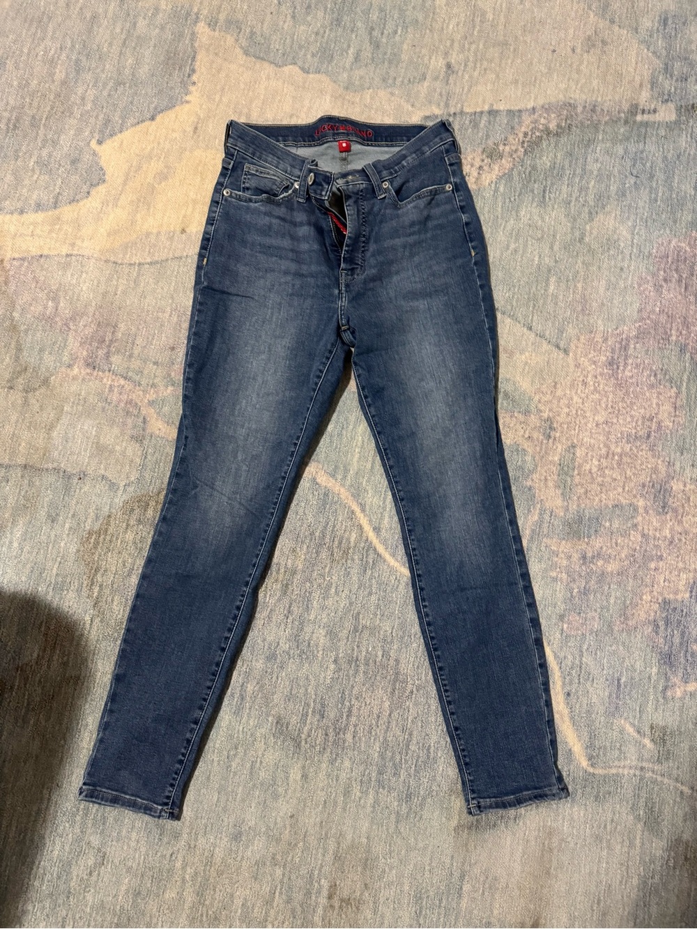 Lucky Brand Women's Dark Blue Stretch Skinny Jeans